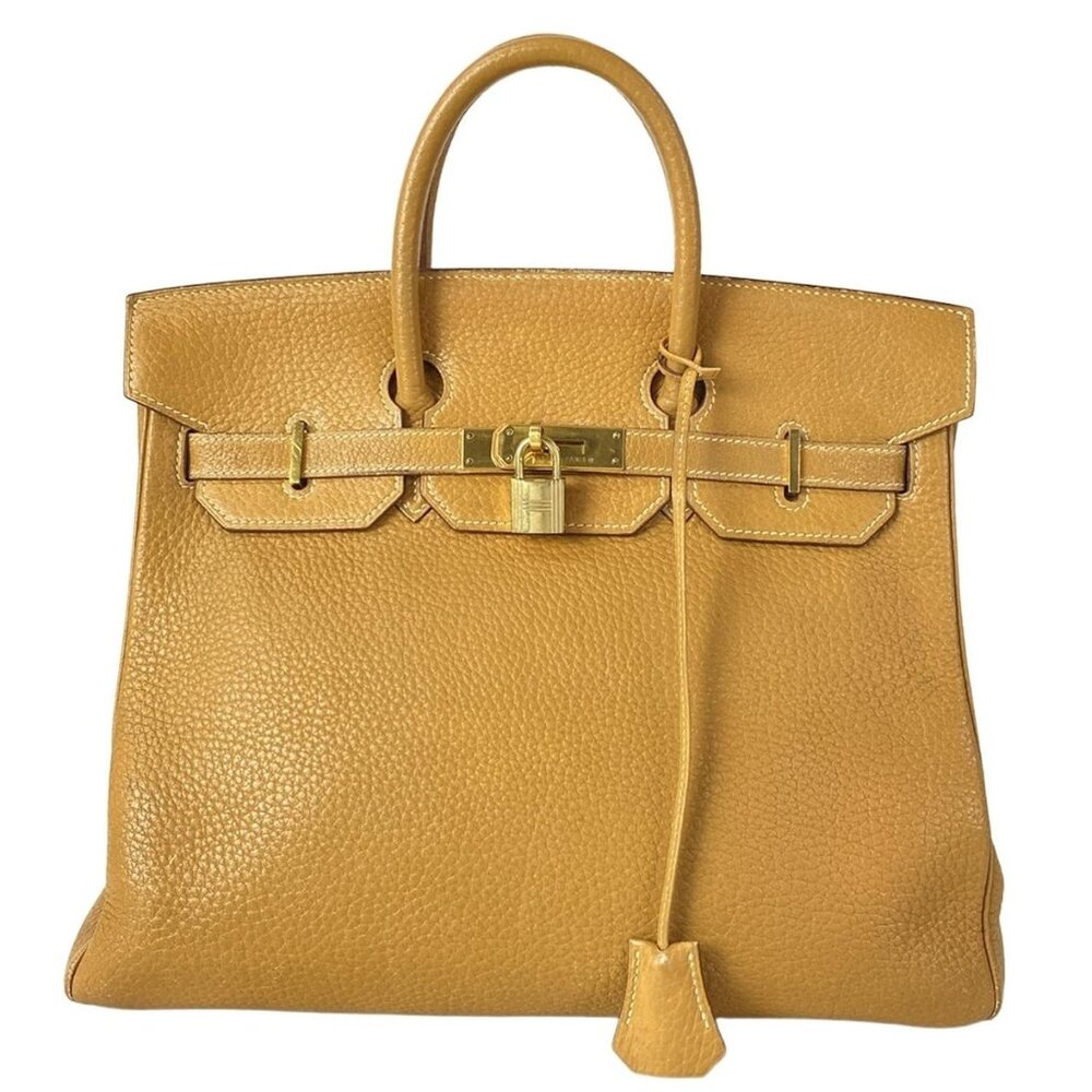 Authentic HERMES HAC Haut à Courroies 32 Taurillon Clémence leather
